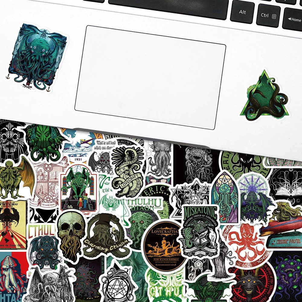 10/30/50pcs Gothic Horror Skeleton Cool Stickers Skateboard Laptop Luggage Motorcycle Bike Car Phone Waterproof Sticker Decal
