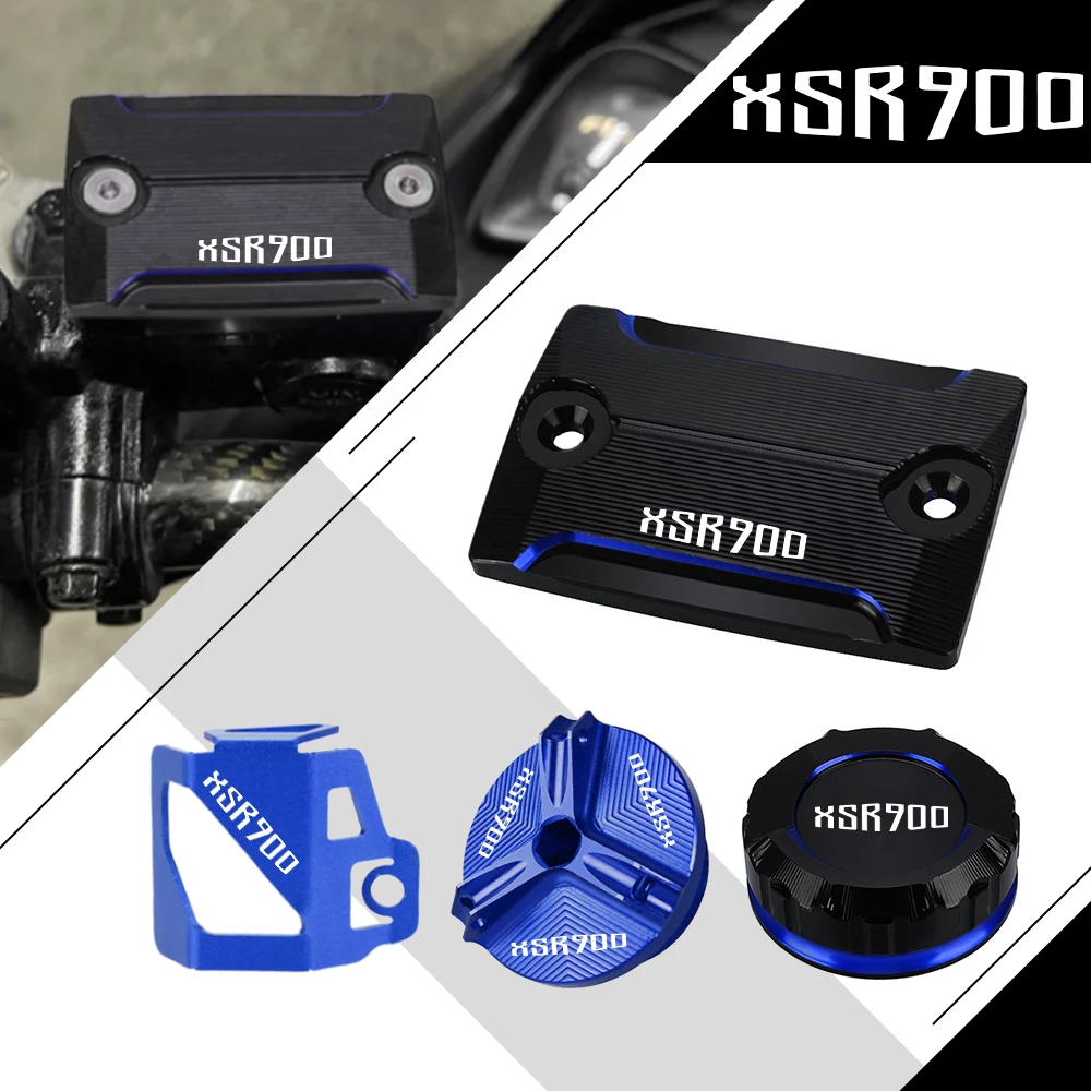 

Motorcycle Accessories Front Rear Brake Fluid Reservoir Cover Engine Oil Cap For Yamaha XSR900 2016-2023 XSR 900 GP 2024-2025