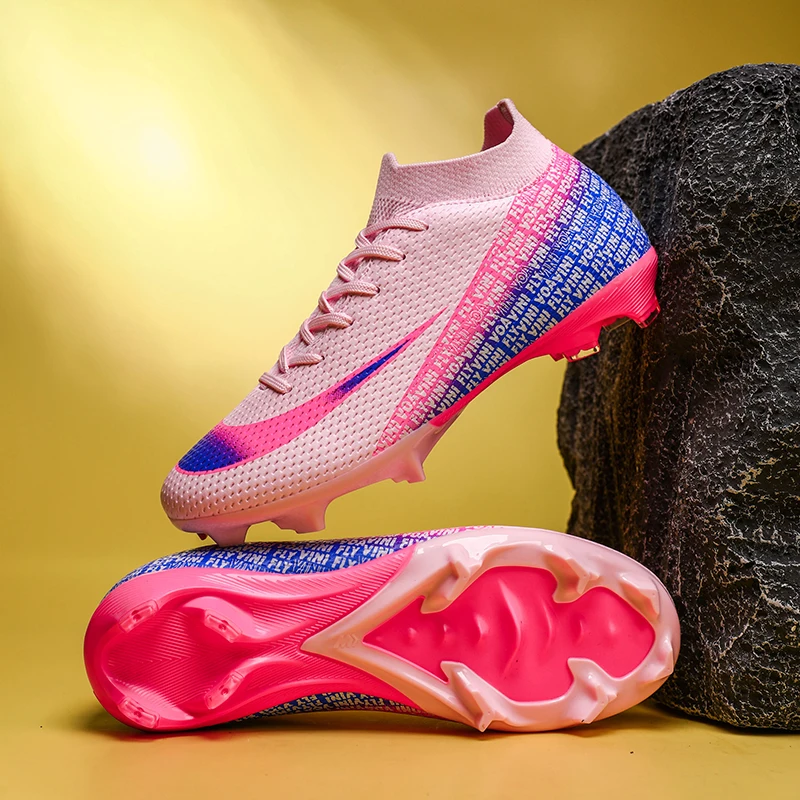

Молодежные футбольные бутсы, хит продаж, уличные дышащие профессиональные спортивные туфли для ногтей, высококачественные унисекс футбольные бутсы для ногтей на траве