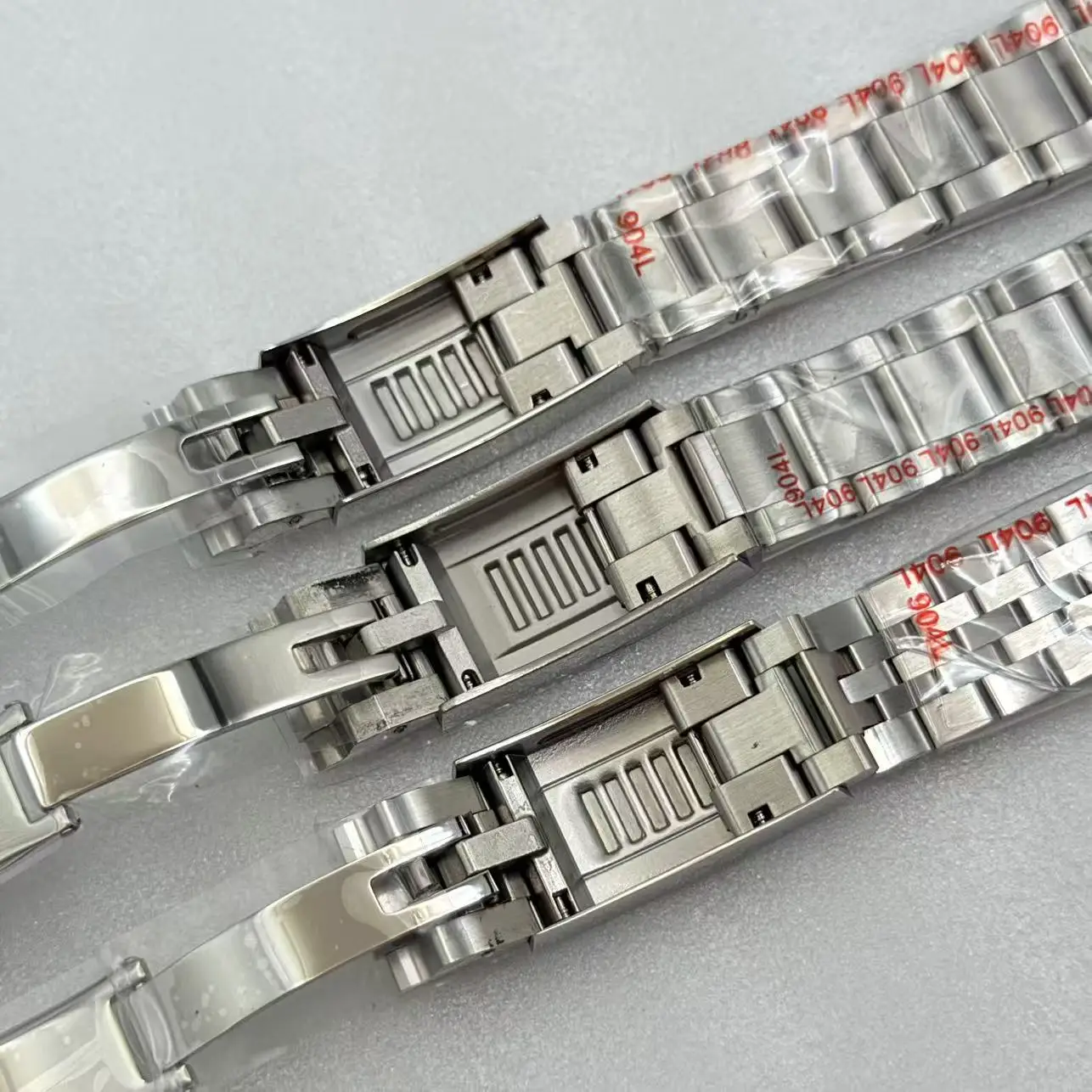 20mm Watch Strap Micro Adjustment Clasp Jubilee Style Stainless Steel Watch Bracelet for NH35 NH36 Watch Case Accessories