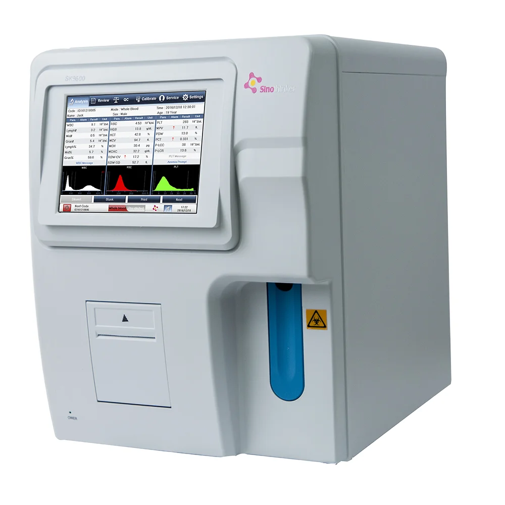 

Touch Screen 3-Part Hematology Analyzer for Animal/Veterinary Blood Test Advanced Hematology Equipment