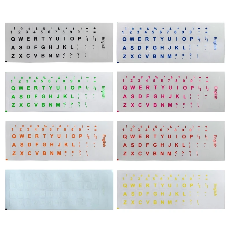 English Letter Keyboard Sticker Notebook Keyboard Decal PVC Film Keypad Cover Foil Desktop Computer Protective Film Dropship