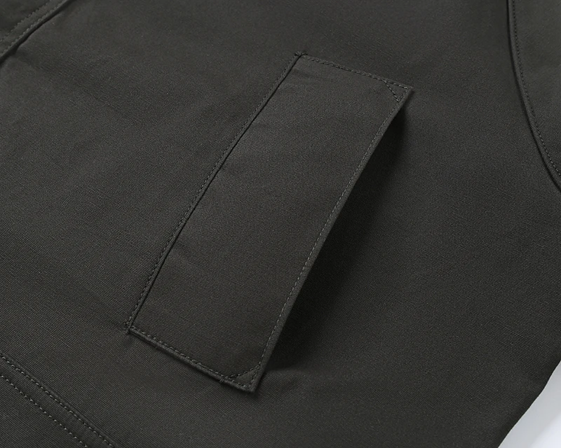 Herren Cordkragen Gewachste Baumwoll-Feldjacke, Weite Passform, Kariertes Futter, Winddichte Arbeitsjacke, Vintage Casual Cargo-Jacke für Herbst und Winter – Detail 8