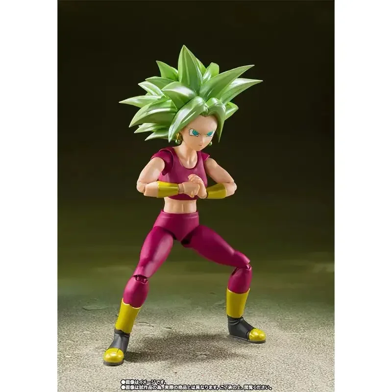 En Stock BANDAI Original S.H.Figuarts SHF Dragon Ball Super Saiyan Kefla Anime modelo de figuras de acción juguete colección regalo de vacaciones