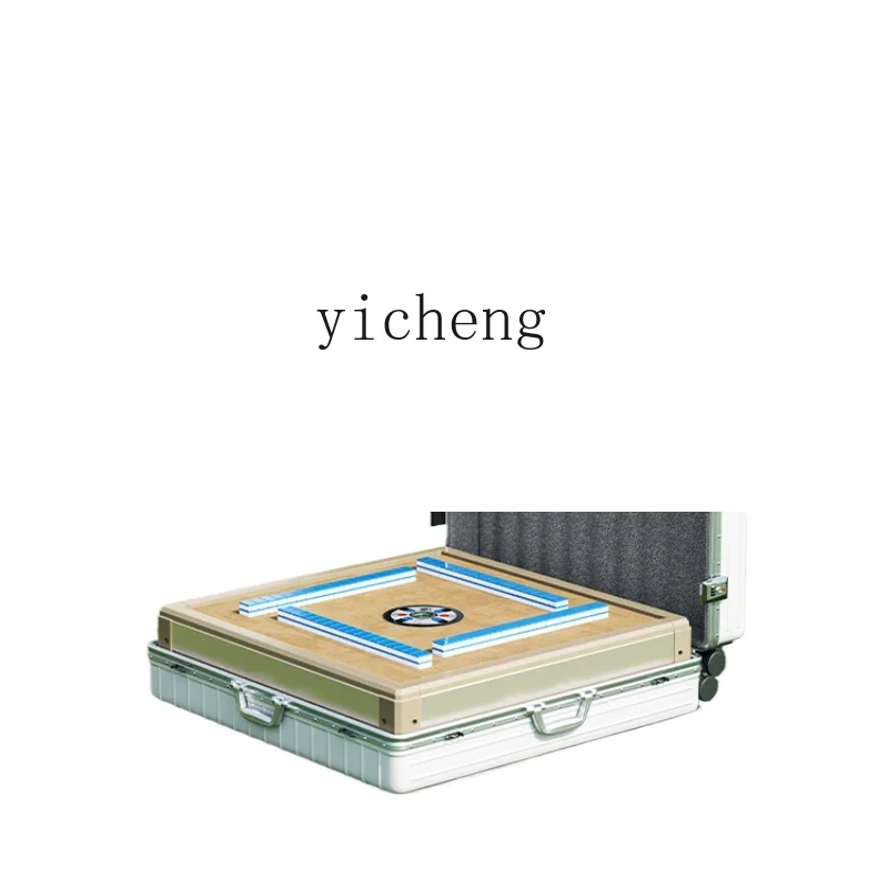 

TQH Outdoor Camping Mahjong Machine Portable Mini Fully Automatic Portable Small Mahjong Table Household Storage Box