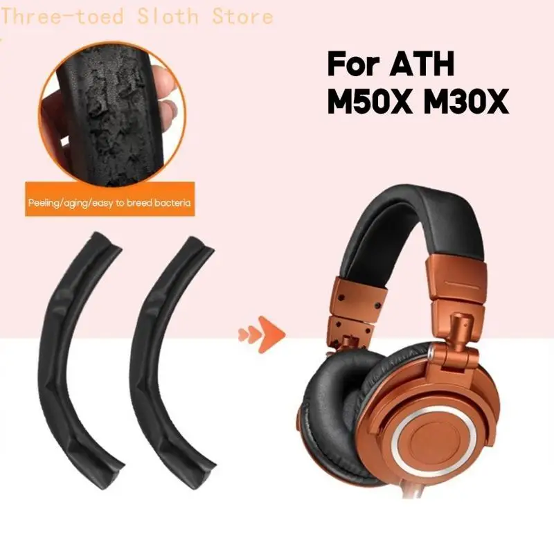 ATH-M50Xの快適なヘッドフォンヘッドバンドクッションM30x-M40X M20X-ヘッドセットE74A