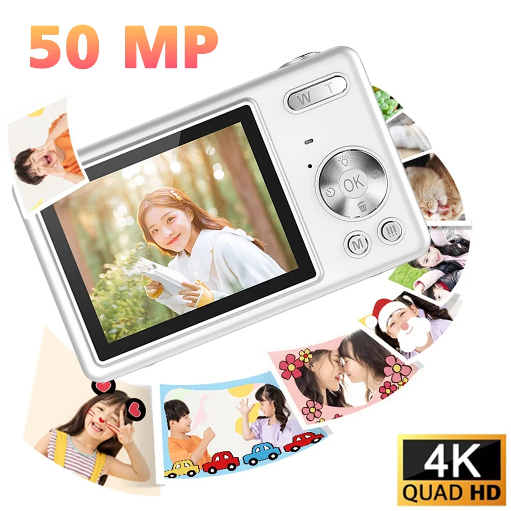 4K HD 1080P Digital Camera 50MP Portable Vlogging Camera 16XZoom Camcorder Camera Children Camera Video Camera For Kid Adult