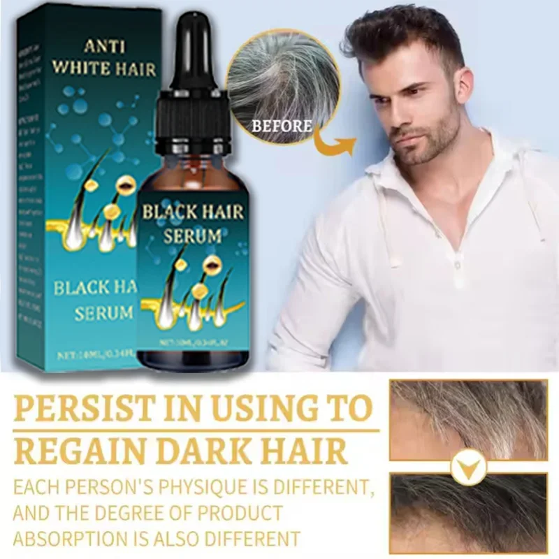 Revitalize Your Hair Color and Health with Anti-Grey Hair Natural Anti-Grey Serum Remedy  Healthy Essence Serum Treatment