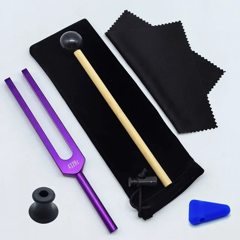 

432HZ Colorful Tuning Fork Yoga Meditation Aluminum Alloy Schumann Resonance Tuning Forks for Healing Sound Healing Percussion