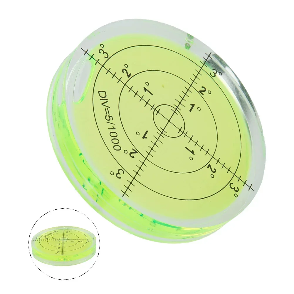 66mm Large Levels Level Bubble Bubble Bullseye Circular High-precision Inclinometer Level Indicator Measuring Kit