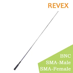 REVEX Telescopic BNC Radio Antenna for ICOM V8 V80 IC-V82 IC-U82 W32 IC-F3 F11 F14 F15 F16 Kenwood TK300 TK360 TK370 TK370G