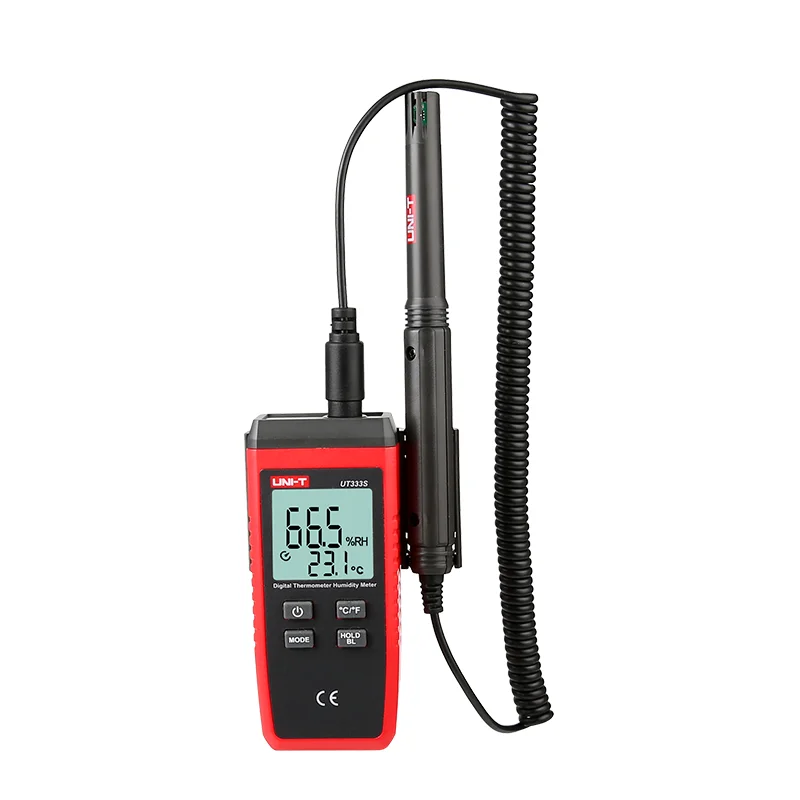 Sensor de temperatura y humedad de alta precisión, higrogógrafo dividido UT333S, módulo de pantalla Dual, Sensor de precisión de medición de distancia