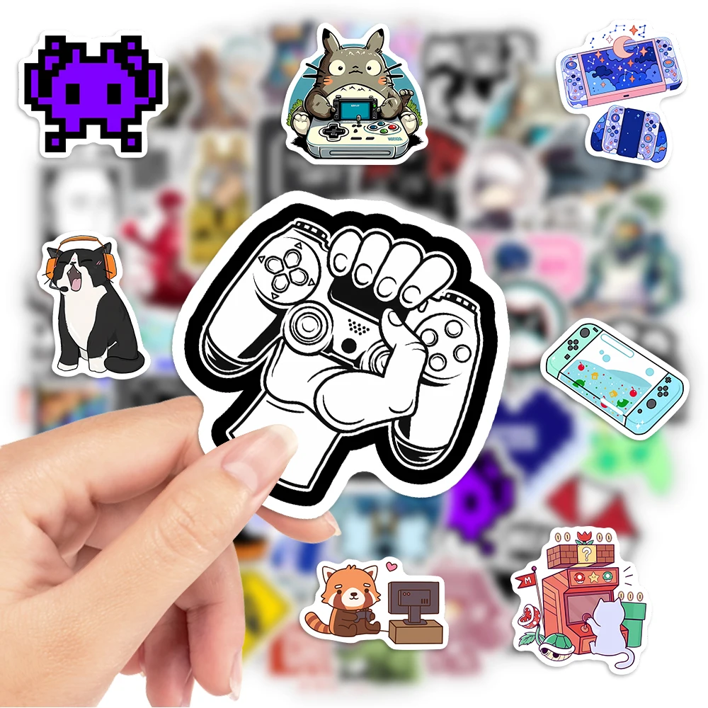 Cartoon Video Game Lovers Stickers Funny DIY Gift Kids Toy Decal for Laptop Phone Scrapbook Luggage Bottle Decorative Waterproof