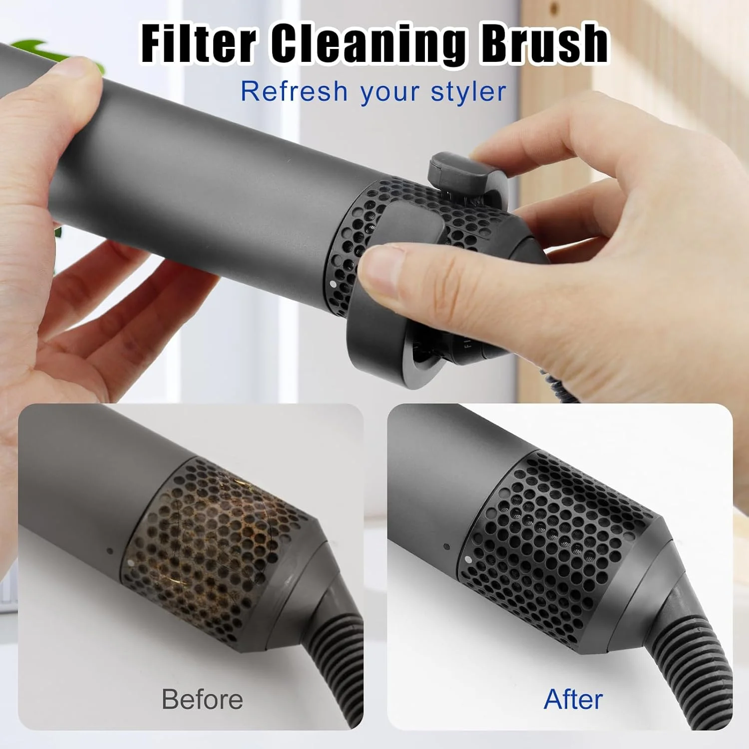 Filter Cleaning Brush for Dyson Airwrap Styler HS01 HS05 Filter Clean Brush Attachment Replacement Parts