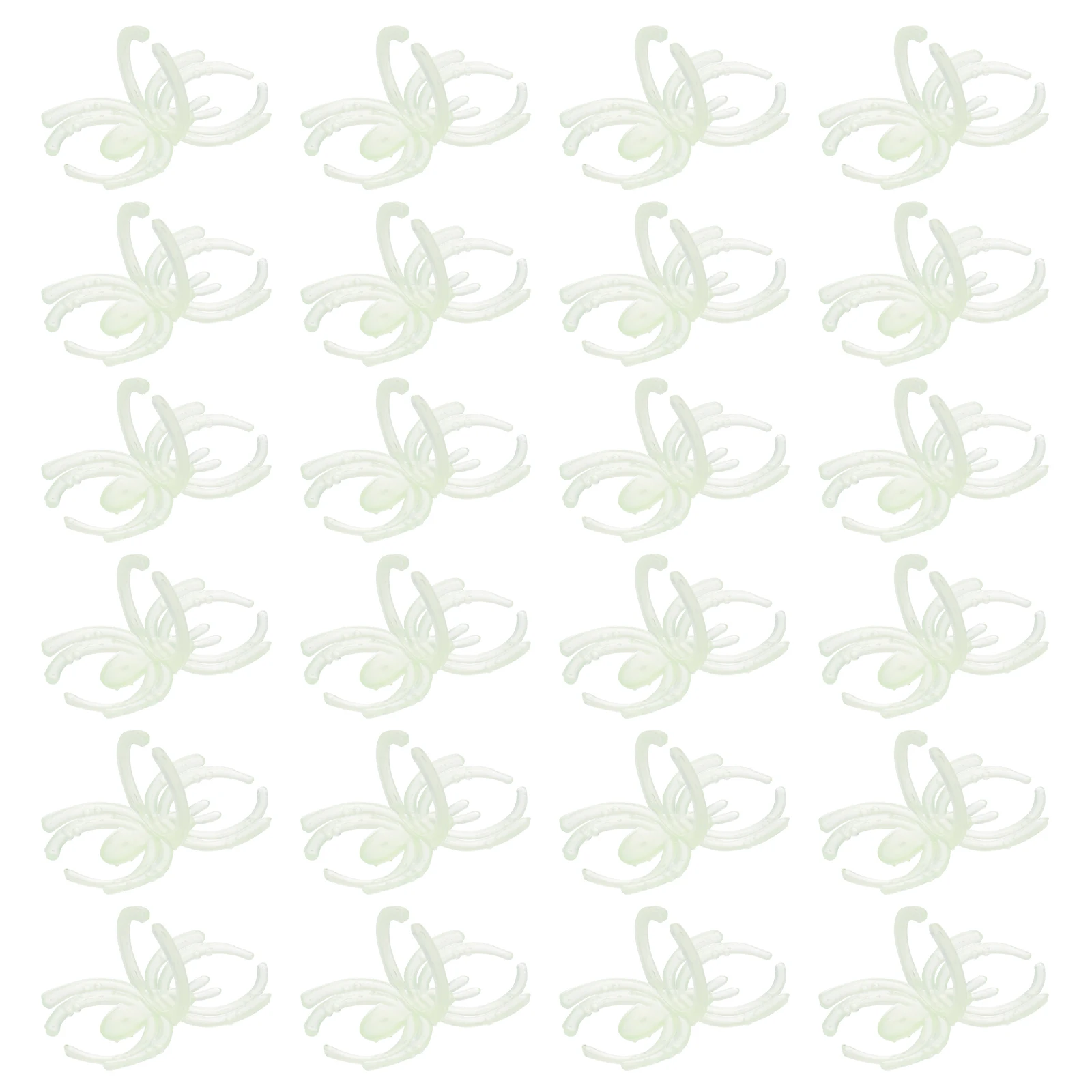 

144 Pcs Spider Rings Halloween Toys Plastic Child Finger Light Up Party Costume Glow Dark Kids Adults Entertainment Safe Eco