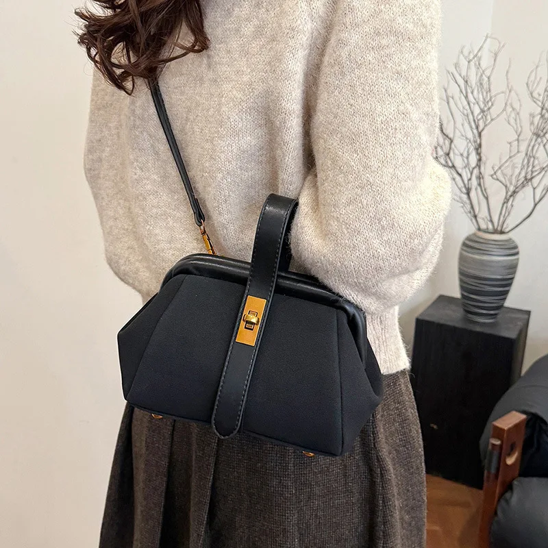 

‌2025 New Women's Handbag - Retro Square Purse with Matte Finish, Multi-Way Crossbody/Shoulder Strap Vintage Mini Bag
