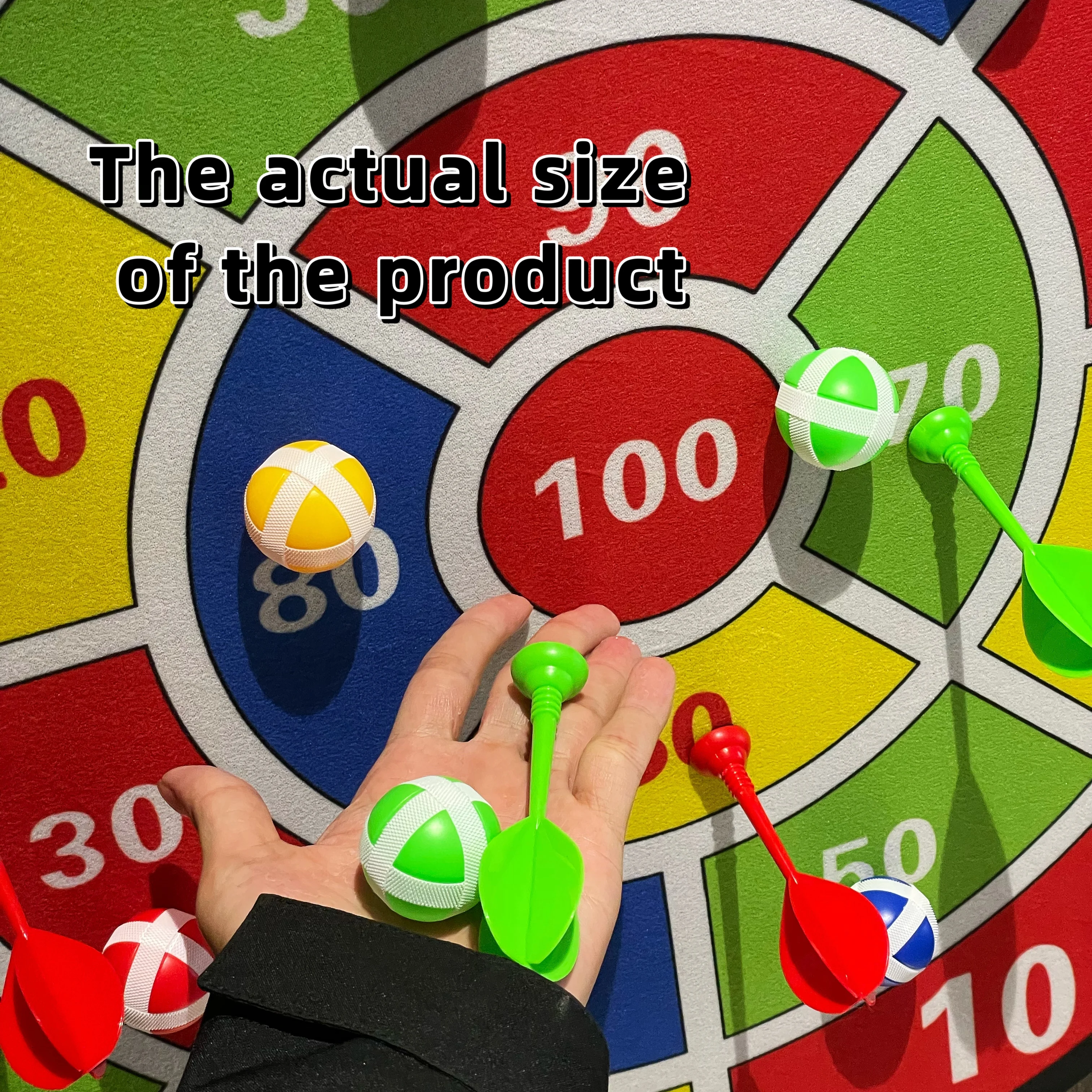 Dart and Dart Ball Toy Set, including 4 darts and 8 balls, family party games, ideal birthday and holiday gifts
