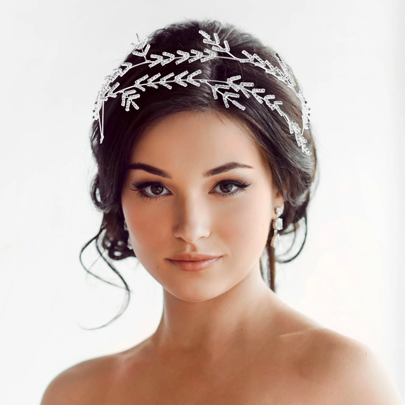 

Bridal Headb Wedding Hair Headb Wedding Hair Accessories Double Layer Unique Design Princess Headpiece For Women