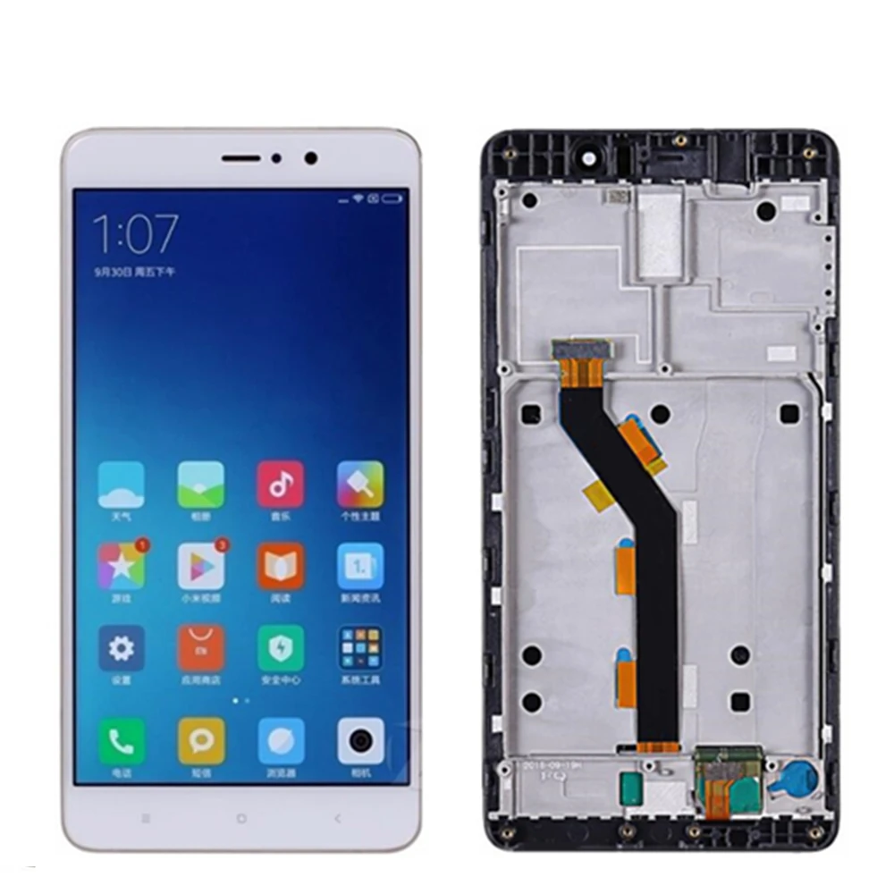 5.7  For Xiaomi Mi 5S Plus 2016070 LCD Display Touch Screen with frame Assembly Replacement For Mi5S Plus LCD & BM37 Battery