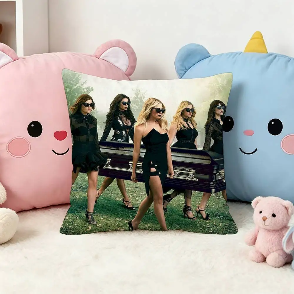 P-Pretty Little L-Liars TV Square Double-Sided Printed Pillow Case Sofa Cushion Cover Bedroom Bedside Decor 2