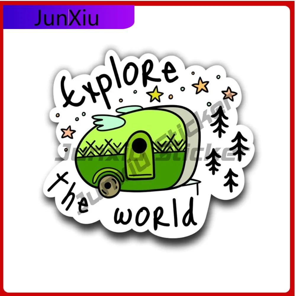 

Explore The World Vinyl Decal Cover Scratches Decoration Sticker For Auto Cars Bumper Trucks Windshield Windows Laptop Rv Camper