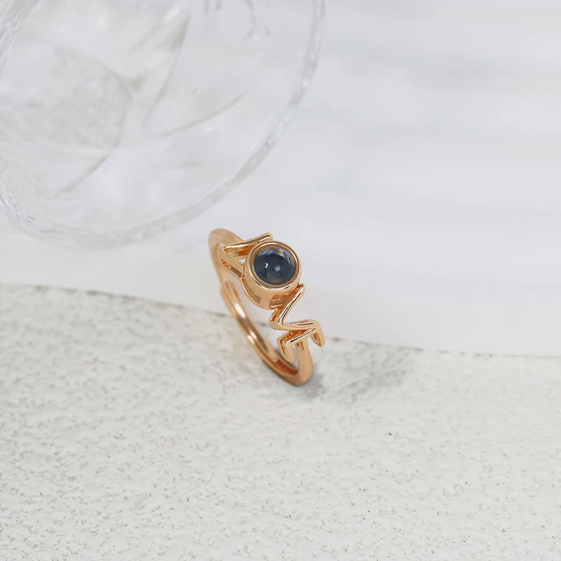 شخصية صور الحب الإسقاط خواتم مخصصة صور خواتم هدايا للنساء الأسرة عيد الحب عيد ميلاد الذكرى