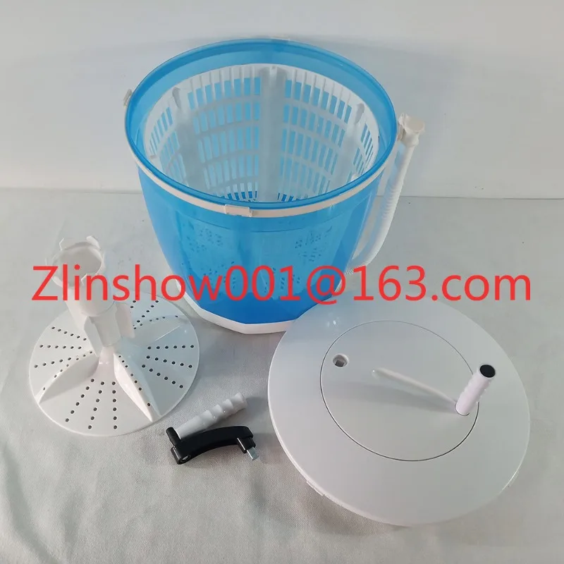 Household outdoor hand crank dehydration laundry basket No electric washing machine Camping manual washing machine