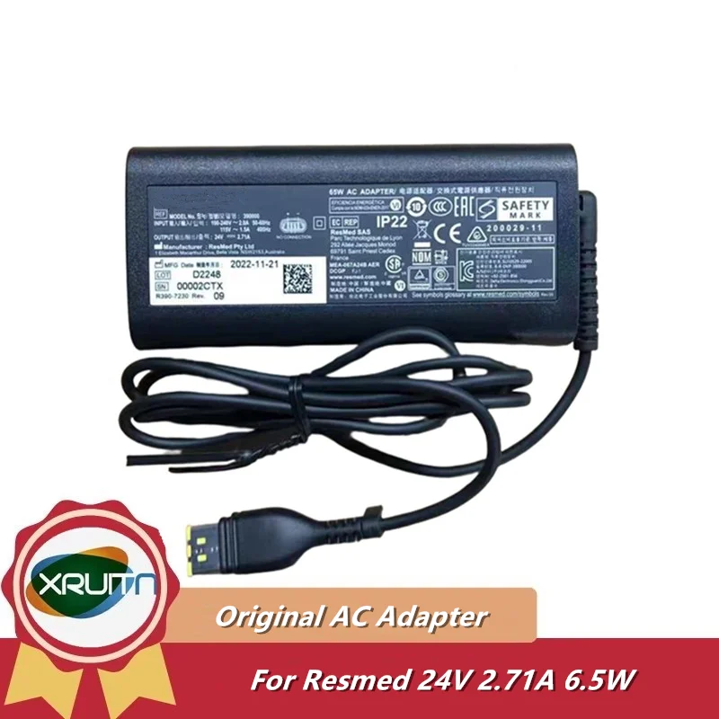 

Original 390000 24V 2.71A 65W AC Adapter Charger for ResMed S11 AirSense CPAP AutoSet APAP Power Supply