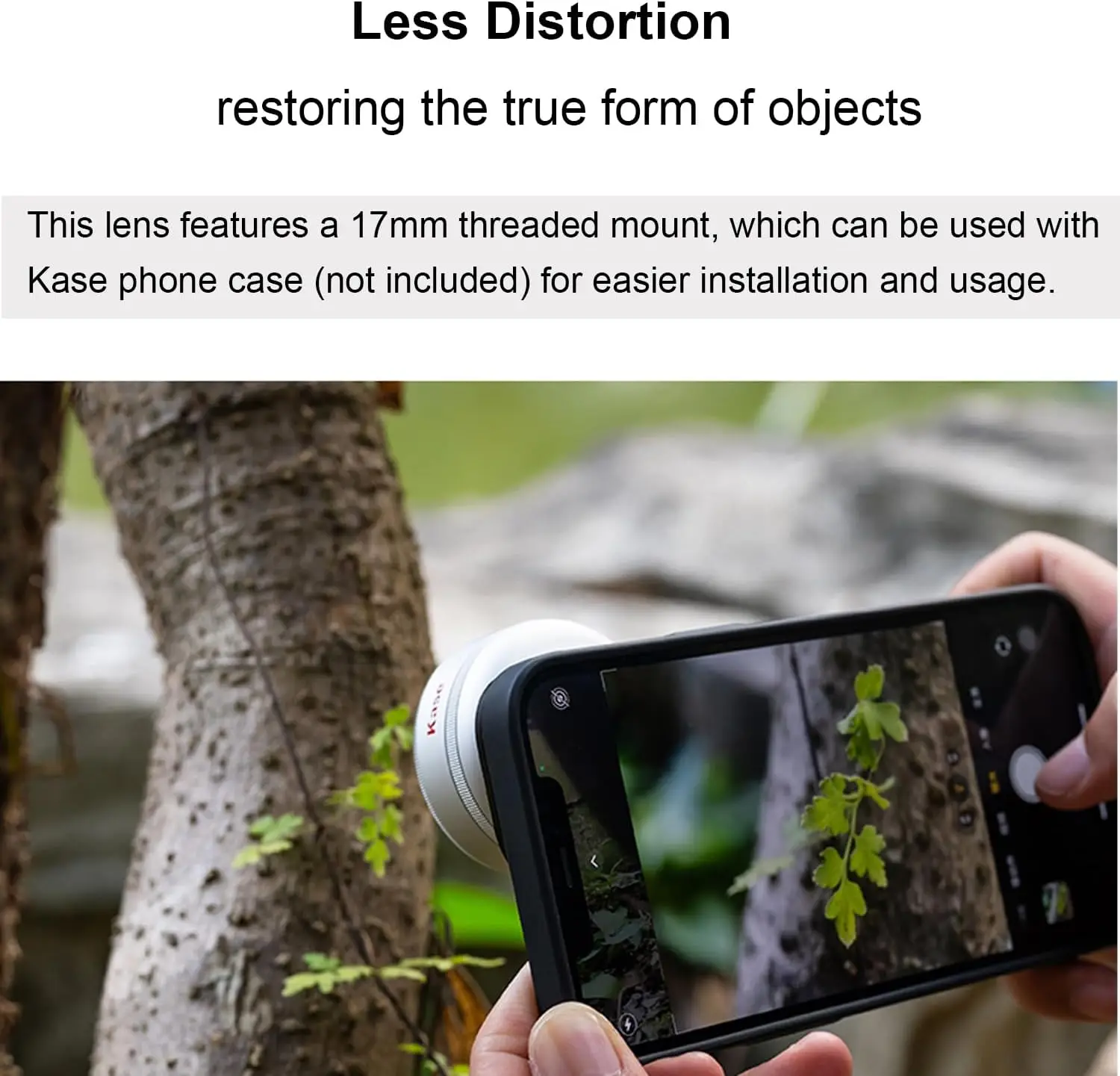 Kase Upgraded Master Macro Lens Plus Clip On Phone Lens 45-85mm Working Distance Anti Glare Ghost For Insect Jewelry Flower Clos