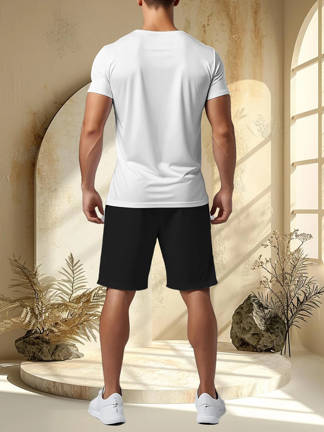 الصيف الرجال النساء جديد بدلة رياضية غير رسمية موضة تنفس في الهواء الطلق قصيرة الأكمام تي شيرت + شورت التدريب قطعتين مجموعة