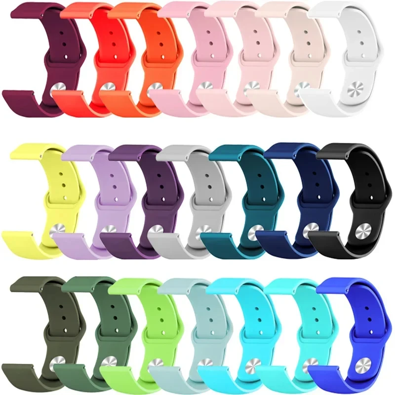 Silicone Band For Amazfit GTS 3/2/2e/GTS2 Mini/GTR 42/47mm/3/2e/4 20mm 22mm 18MM Watch Bracelet Amazfit Balance Bip 5 3Pro Strap