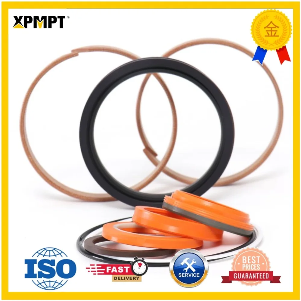 Boom Cylinder Seal Kit Compatible with Komatsu PC600-8E0 707-99-68480 PTFE/NBR Hydraulic Excavator Machinery Repair