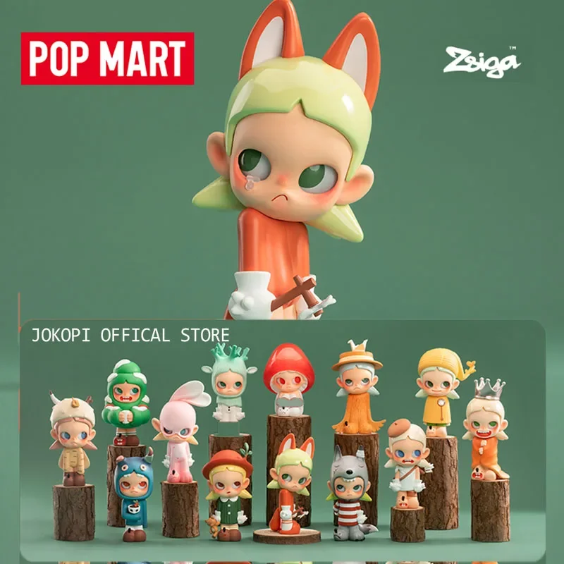 

POP MART Zsiga Walking Into the Forest Series Blind Box Toys Guess Bag Mystery Box Mistery Caixa Фигурка Surpresa Model