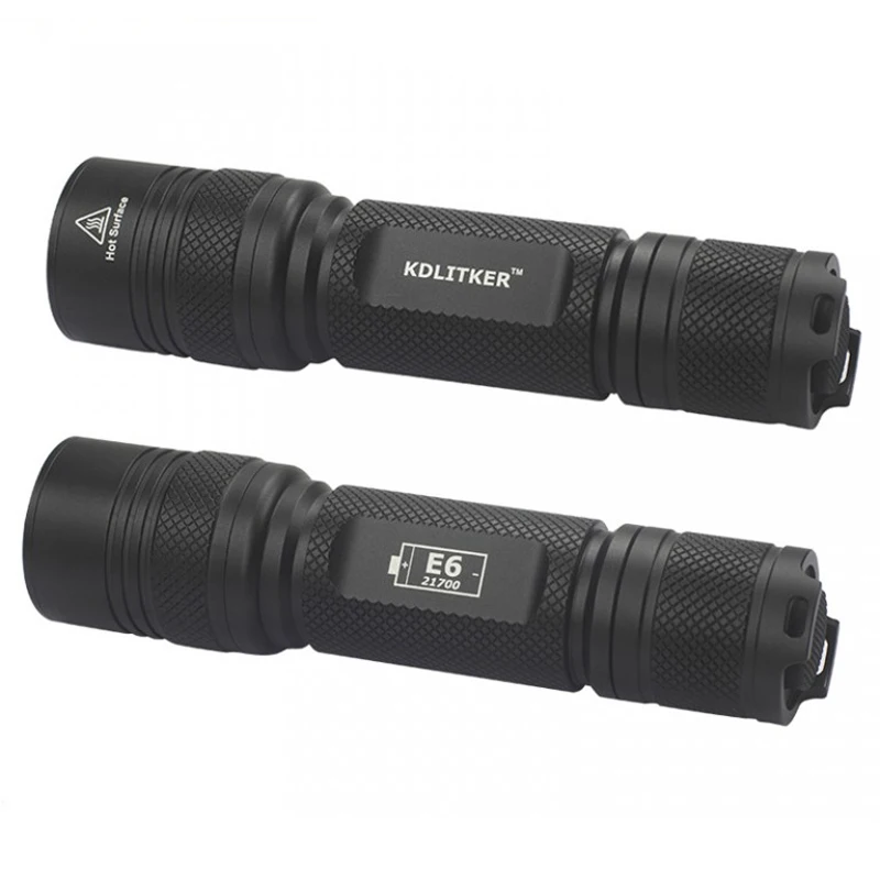 KDLITKER E6-21700 P6 Style 21700 Flashlight Host
