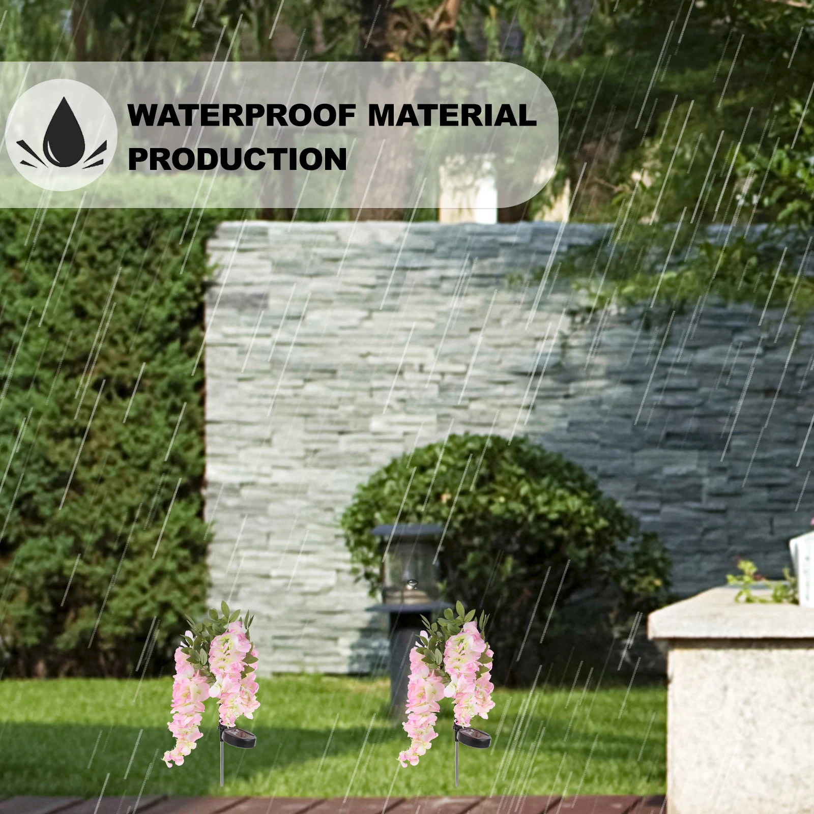 

Wisteria Lights Garden L Lamp Outdoor Lighting Pathway Solar Powered Rechargeable Operated Yard Decorations Solar
