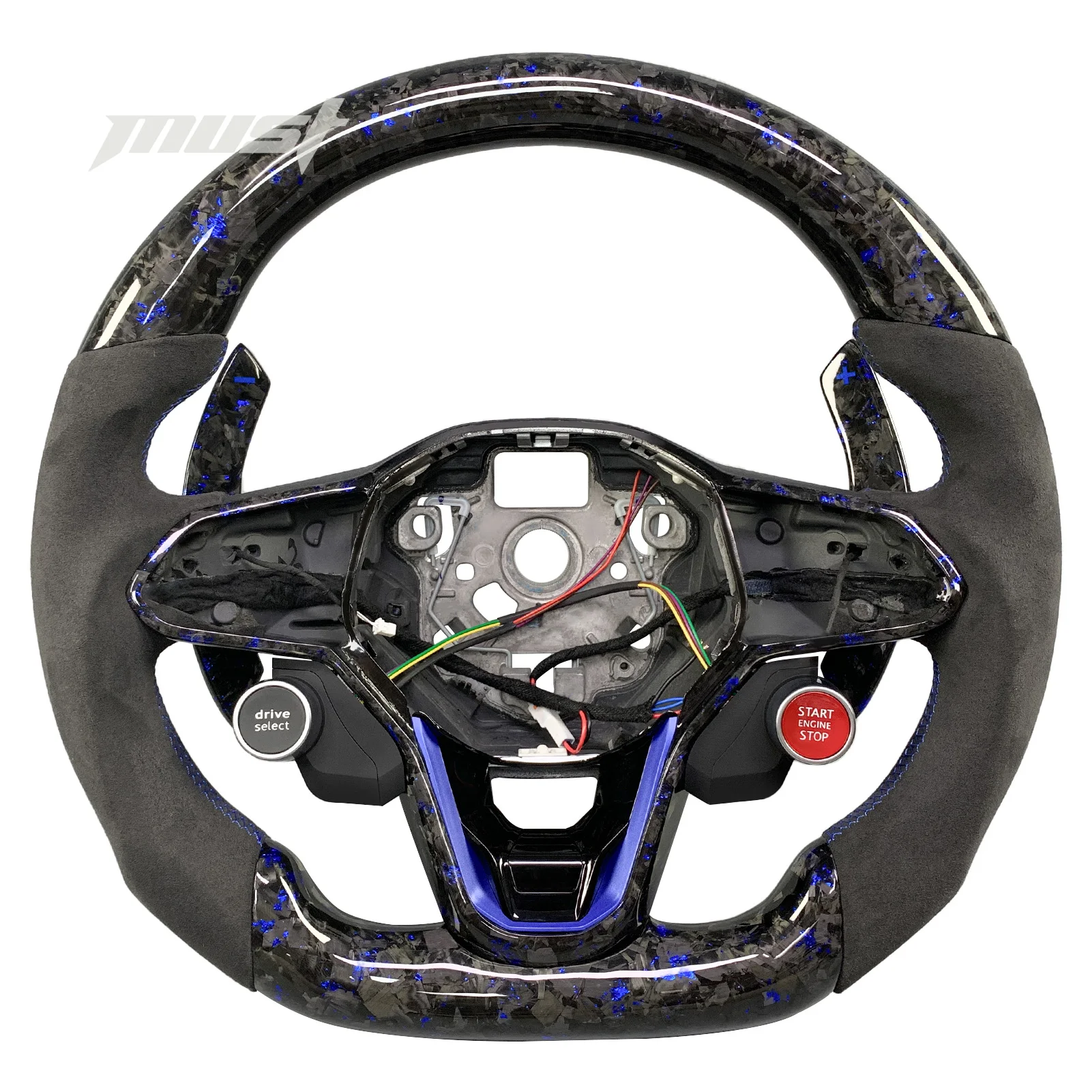 For Volkswagen VW MK8 2020-2025 Golf 8 GTI R Touareg Jetta Tiguan CC ID3 ID4 ID7 Customized Sports Carbon Fiber Steering Wheel