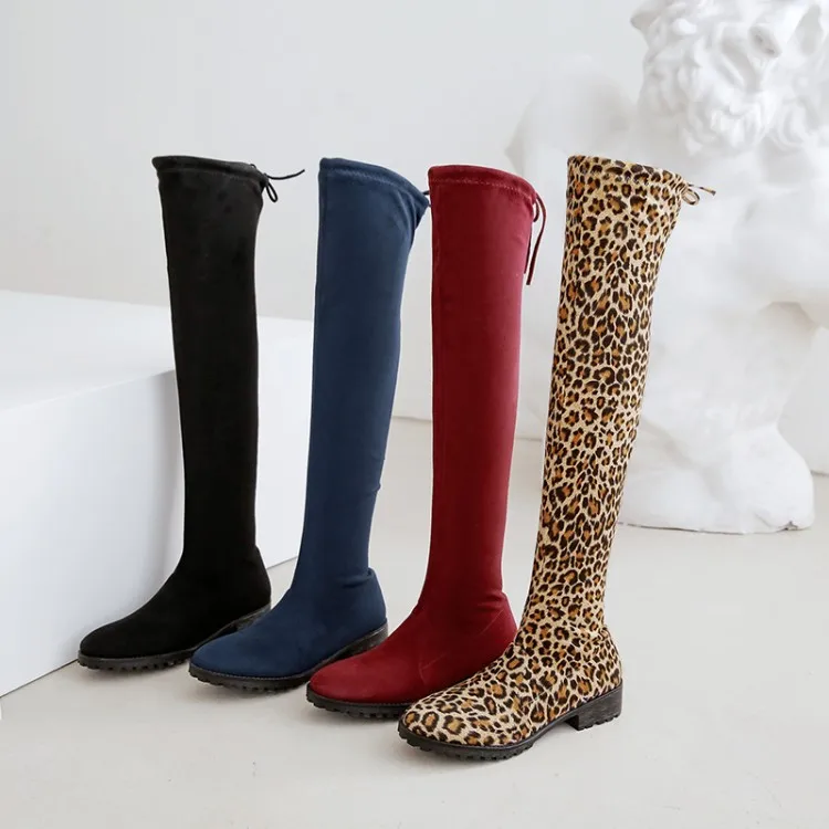 Big Size  11 12 thigh high boots knee high boots over the knee boots women ladies boots	shoes woman winter boots women