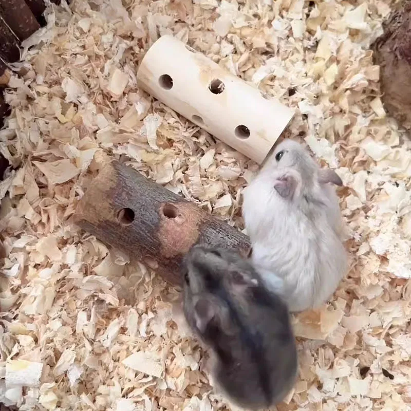 Natürliches Haustier Spielzeug Schleifen Reinigung Kauen Spielzeug kleine Haustiere Spielzeug für Hamster Kaninchen Schleifen Produkte aus Apfelbaum Holz