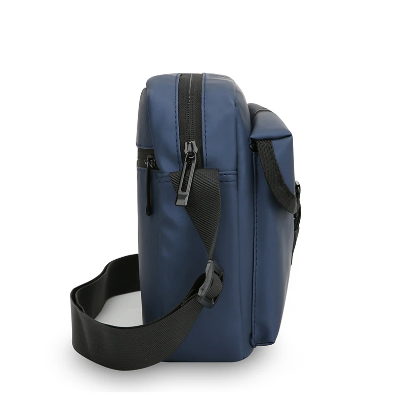 Large Capacity Men's Shoulder Bag – Durable PU Messenger with Slim Profile for Work & Travel