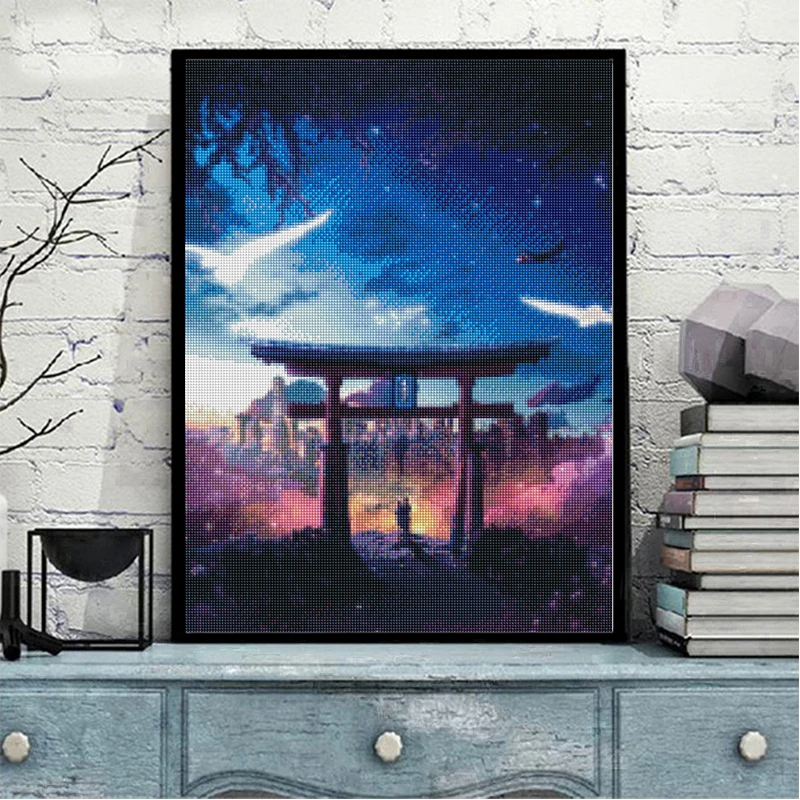 AB Diamond Painting DIY Fantasy Landscape Embroidery Cross Stitch Interstellar Mosaic Art Wall Stickers Home Decor