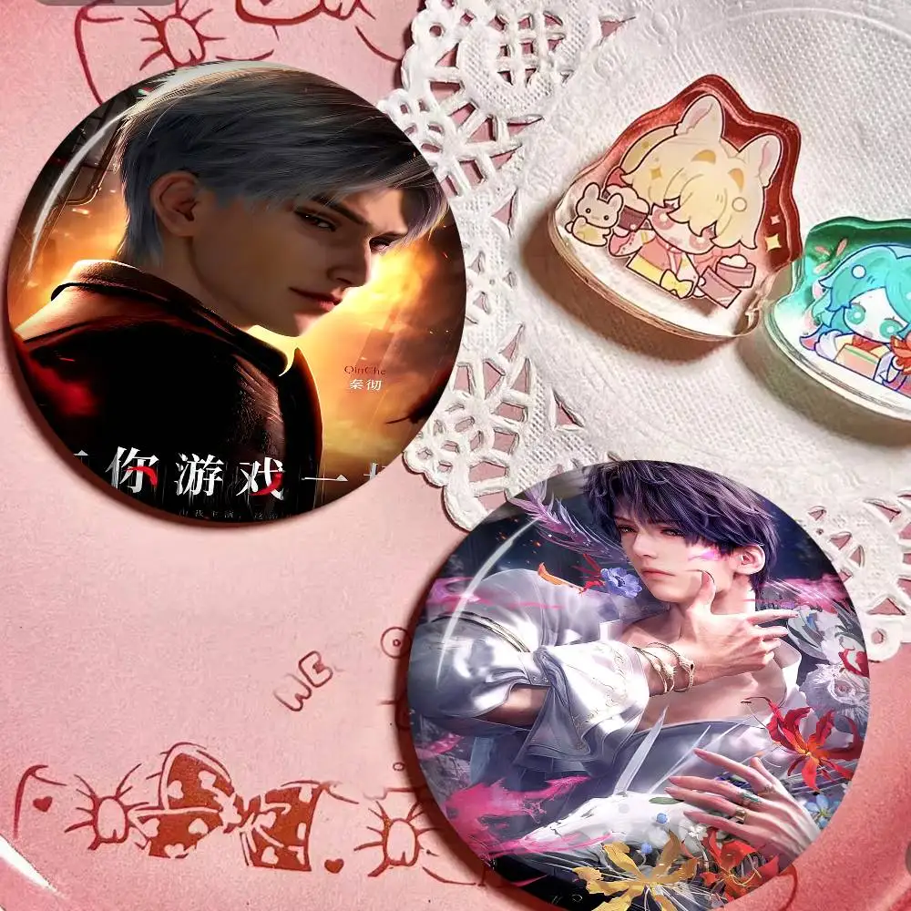 Game Love and Deepspace Anime Brooches Cute Cartoon  Badge Jacket Jeans Lapel Pin Gift Accessorie