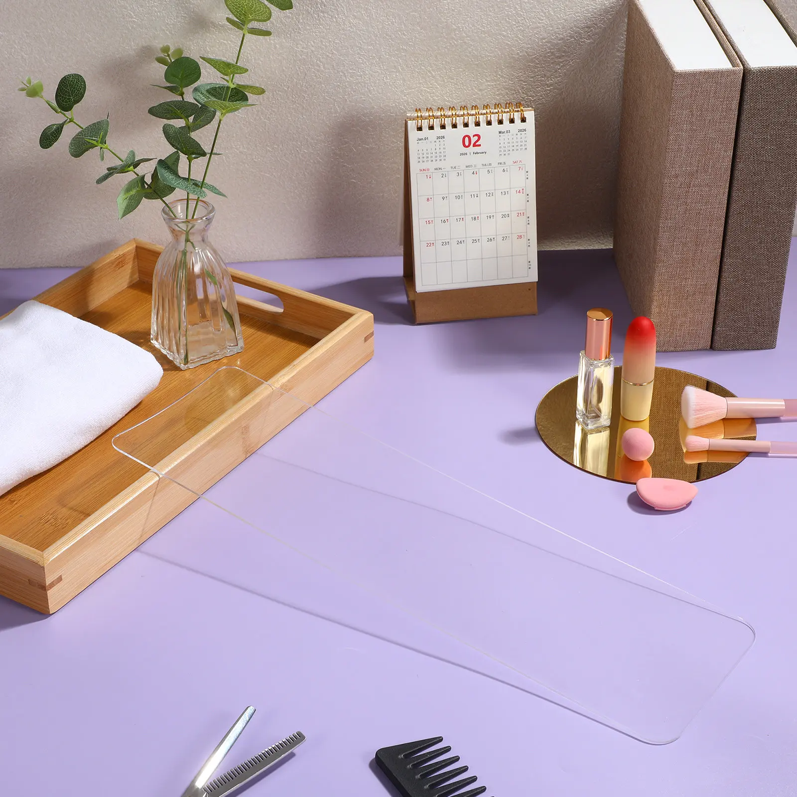 

Прозрачная доска для точного нанесения краски для волос, окрашивания и масляных средств, с нескользящей поверхностью