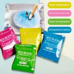 10Pcs/Lot Smoke Removal Sand Soot Cleaner Ashtray Cleaner Remove Smoke Smell Indoor Air Clean Film Cleaner Smoking accessories