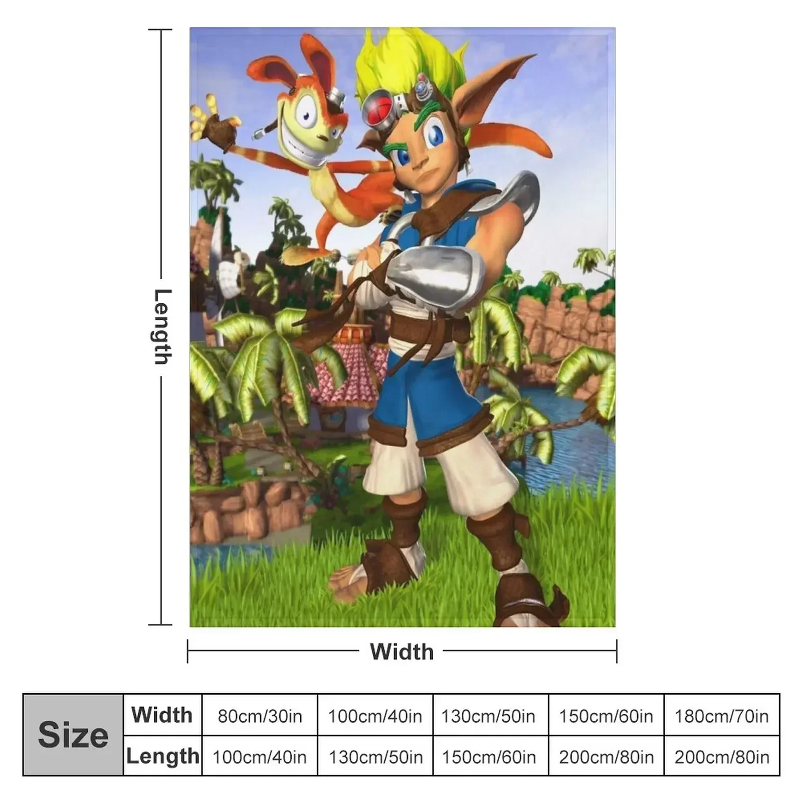Jak and Daxter: The Precursor Legacy 2 Throw Blanket Bed Fashionable Single Hairys Nap Blankets For Sofas Blankets