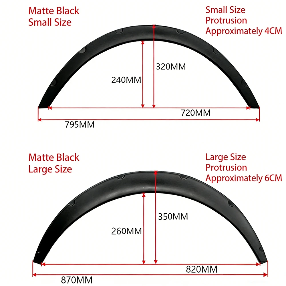 سيارة جنرال موتورز المعدلة ذات الجسم العريض لسيارة سيدان SUV للطرق الوعرة مناسبة لواقي الطين على شكل قوس العجلة المزخرفة الموسعة