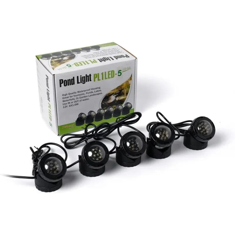 Luz LED sumergible para estanque, juego de 6