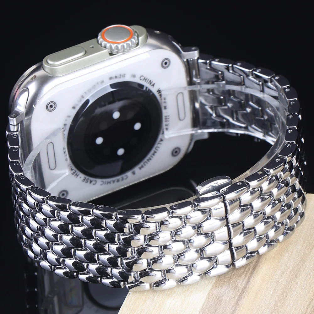 Drachenmuster-Armband für Apple Watch Band Ultra 3 2 49 mm Herrenarmband iWatch Serie 11 10 9 8 7 SE 6 5 4 3 2 46/45/44/42/41/40 mm