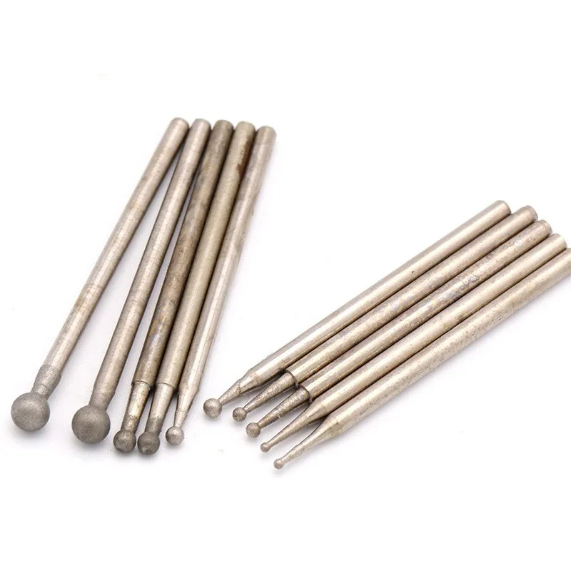 1 مللي متر 1.5 مللي متر 2 مللي متر 3 مللي متر 4 مللي متر كروية نحت لقم نحت الكرة صنع من النحاس رأس مطحنة لتلميع أدوات جلخ