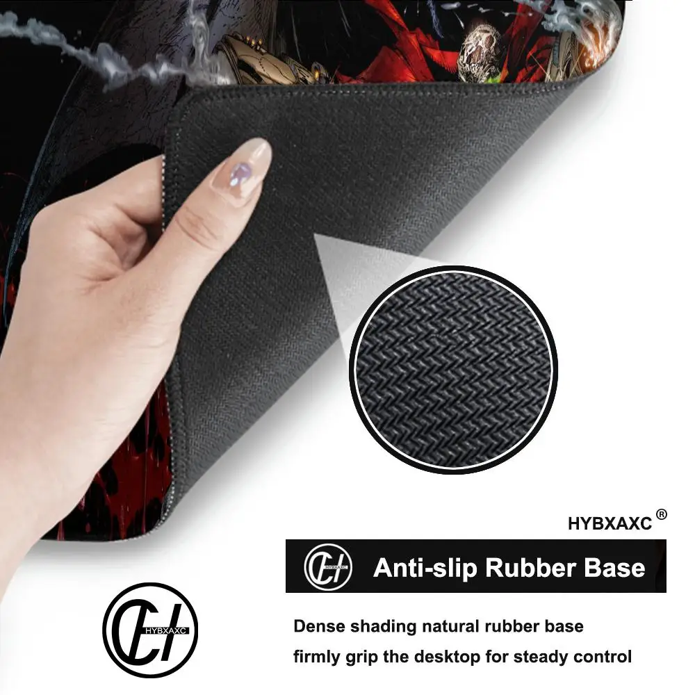 لوحة ماوس سبون للكمبيوتر اللوحي، لوحة ماوس للكمبيوتر المحمول xl لسطح المكتب، لوحة مفاتيح ألعاب لطيفة عالية الدقة بألوان قوس قزح، مشغل csgo، 90x40