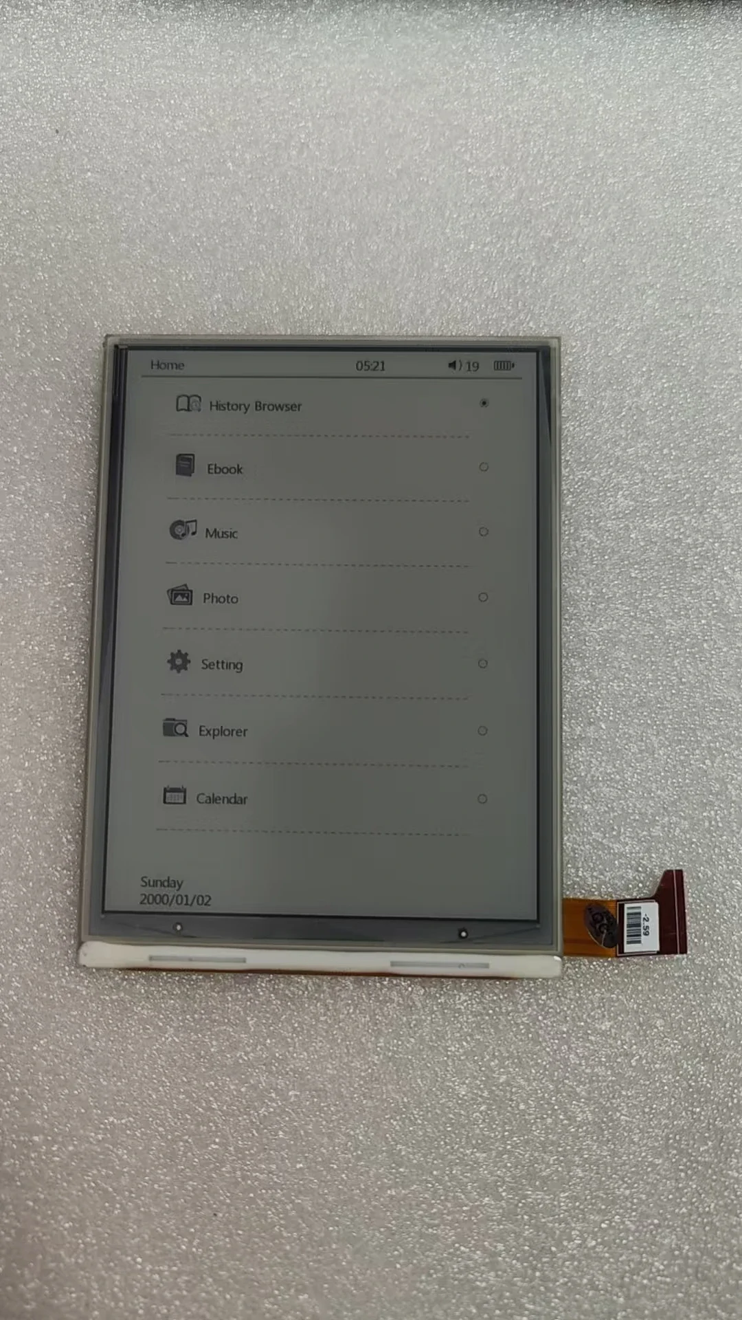 Original ED060XC5 (LF) E-ink screen for Gmini MagicBook R6HD ebook reader